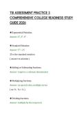 TSI ASSESSMENT PRACTICE 3&NewLine;COMPREHENSIVE COLLEGE READINESS STUDY&NewLine;GUIDE 2026