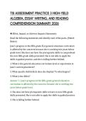 TSI ASSESSMENT PRACTICE 3 HIGH-YIELD&NewLine;ALGEBRA&comma; ESSAY WRITING&comma; AND READING&NewLine;COMPREHENSION SUMMARY 2026