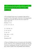 TSI COMPREHENSIVE TEST SCRIPT 2026&NewLine;QUESTIONS WITH SOLUTIONS 100&percnt;&NewLine;CORRECT