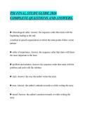 TSI FINAL STUDY GUIDE 2026&NewLine;COMPLETE QUESTIONS AND ANSWERS&period;