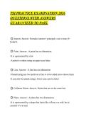 TSI PRACTICE EXAMINATION 2026&NewLine;QUESTIONS WITH ANSWERS&NewLine;GUARANTEED TO PASS&period;