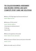 TSI COLLEGE READINESS ASSESSMENT&NewLine;2026 READING WRITING AND MATH&NewLine;COMPLETE STUDY GUIDE AND SOLUTIONS