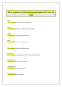 FBLA Business Law Exam &vert; 2026&sol;2027 &vert; A&plus; Grade &vert; Questions and Answers &vert; Complete Competition Preparation Study Guide