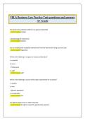 FBLA Business Law Exam &vert; 2026&sol;2027 &vert; A&plus; Grade &vert; Questions and Answers &vert; Complete Competition Preparation Study Guide