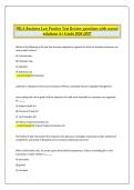FBLA Business Law Practice Test Review questions with correct &NewLine;solutions A&plus; Grade 20262027