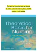 Test Bank For Theoretical Basis for Nursing&comma; 6th Edition by Melanie McEwen&semi; Evelyn M&period; Wills &vert; Complete Chapters 1&ndash;23 &vert; Verified Questions & Answers &vert; A&plus; Graded &vert; 2025&sol;2026 Updated