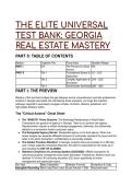 Elite Georgia Real Estate Mastery Test Bank &lpar;2026&sol;2027&rpar; &vert; S-Tier Exam Prep & Study Guide