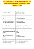 WH Saylor Unit 3 test Exam Questions and&NewLine;Answers with Verified Solutions &vert; Latest&NewLine;Updated 2026