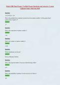 Math 1280 Final Exam &vert; Verified Exam Questions and Answers &vert; Latest Updated Study Material 2026