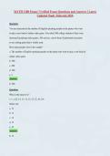 MATH 1280 Exam &vert; Verified Exam Questions and Answers &vert; Latest Updated Study Material 2026