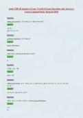 math 1280 all chapters Exam &vert; Verified Exam Questions and Answers &vert; Latest Updated Study Material 2026