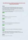 Math 1280 Final Exam &vert; Verified Exam Questions and Answers &vert; Latest Updated Study Material 2026