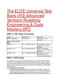 2026&sol;2027 S-TIER The ELITE Universal Test Bank v11&period;0&colon; l IPC &  Vermont Plumbing Engineering Mastery