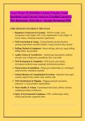 Texas Water Well Driller License Practice Exam &NewLine;Questions And Correct Answers &lpar;Verified Answers&rpar; &NewLine;Plus Rationales 2026 Q&A &vert; Instant Download PDF 