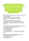 CNA &lpar;Certified Nursing Assistant&rpar; Exam Questions And Answers With Verified Solutions And Study Guide Reviewed 2026&sol;2027