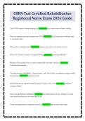 CRRN Test Certified Rehabilitation&NewLine;Registered Nurse Exam 2026 Guide
