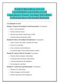 PUERTO RICO REAL ESTATE &NewLine;SALESPERSON LICENSING EXAM &NewLine;Comprehensive Practice Test Bank 2026 Edition &vert; &NewLine;Verified Questions with Detailed Rationales 