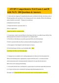 ATI RN Comprehensive Predictor Updated Exit Assessment 2026 with NGN 180 Questions and Rationales to Pass RN ATI Comprehensive Predictor Exit Test with NGN 180 Questions and Answers&NewLine;
