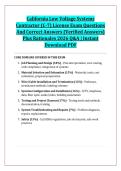 California Low Voltage Systems &NewLine;Contractor &lpar;C-7&rpar; License Exam Questions &NewLine;And Correct Answers &lpar;Verified Answers&rpar; &NewLine;Plus Rationales 2026 Q&A &vert; Instant &NewLine;Download PDF 