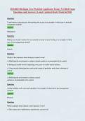 MDARD Michigan Core Pesticide Applicator Exam &vert; Verified Exam Questions and Answers &vert; Latest Updated Study Material 2026