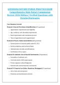 LOUISIANA NOTARY PUBLIC PRACTICE EXAM &NewLine;Comprehensive State Notary Commission &NewLine;Review 2026 Edition &vert; Verified Questions with &NewLine;Detailed Rationales