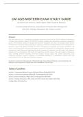 CM 4223 MIDTERM EXAM STUDY GUIDE &vert; QUESTIONS AND ANSWERS &vert; 2026 UPDATE &vert; WITH COMPLETE SOLUTIONS - LSU&period;