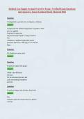 Medical Gas Supply System Overview Exam &vert; Verified Exam Questions and Answers &vert; Latest Updated Study Material 2026