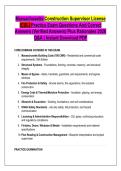Massachusetts Construction Supervisor License &NewLine;&lpar;CSL&rpar; Practice Exam Questions And Correct &NewLine;Answers &lpar;Verified Answers&rpar; Plus Rationales 2026 &NewLine;Q&A &vert; Instant Download PDF