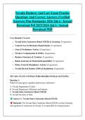 Nevada Business And Law Exam Practice &NewLine;Questions And Correct Answers &lpar;Verified &NewLine;Answers&rpar; Plus Rationales 2026 Q&A &vert; Instant &NewLine;Download Pdf 2025&sol;2026 Q&A &vert; Instant &NewLine;Download PDF