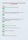 NFPA 99 Exam &vert; Verified Exam Questions and Answers &vert; Latest Updated Study Material 2026