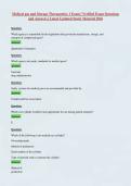 Medical gas and Storage Therapeutics 1 Exam &vert; Verified Exam Questions and Answers &vert; Latest Updated Study Material 2026