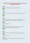 Med Gas Mock Exam &vert; Verified Exam Questions and Answers &vert; Latest Updated Study Material 2026