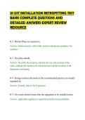 U1 UST INSTALLATION RETROFITTING TEST&NewLine;BANK COMPLETE QUESTIONS AND&NewLine;DETAILED ANSWERS EXPERT REVIEW&NewLine;RESOURCE