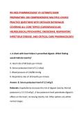 RN HESI PHARMACOLOGY V3 ULTIMATE EXAM PREPARATION&colon; 200 COMPREHENSIVE MULTIPLE-CHOICE PRACTICE QUESTIONS WITH DETAILED RATIONALES COVERING ALL CORE TOPICS &lpar;CARDIOVASCULAR&comma; NEUROLOGICAL&sol;PSYCHIATRIC&comma; ENDOCRINE&comma; RESPIRATORY&comma; INFECTIOUS DISEASE&comma; AND CRITICAL C