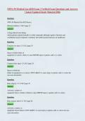 NFPA 99 Medical Gas 6020 Exam &vert; Verified Exam Questions and Answers &vert; Latest Updated Study Material 2026