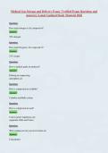 Medical Gas Storage and Delivery Exam &vert; Verified Exam Questions and Answers &vert; Latest Updated Study Material 2026