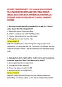 HESI LPN COMPREHENSIVE EXIT EXAM & NCLEX-PN NGN PRACTICE QUESTION BANK&colon; 200 HIGH-YIELD&comma; DOMAIN-SPECIFIC QUESTIONS WITH RANDOMIZED ANSWERS AND EVIDENCE-BASED RATIONALES FOR CLINICAL JUDGMENT SUCCESS