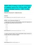 NIHSS 2026 Training Group B V5 Patients 1-6 Complete Answer key &lpar;Newest 2026 &sol; 2027 Update&rpar; Detailed Answers &vert; 100&percnt; Verified Correct&NewLine;