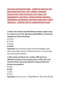 NYC DCAS ELECTRICIAN EXAM &ndash; COMPLETE PRACTICE TEST BANK QUESTIONS WITH 100&percnt; CORRECT ANSWERS&comma; DETAILED NEC CODE RATIONALES &lpar;2017&sol;2020&rpar;&comma; NYC AMENDMENTS&comma; ELECTRICAL THEORY&comma; MOTOR CONTROLS&comma; GROUNDING&comma; HAZARDOUS LOCATIONS&comma; AND SAFETY &lpar;NFPA 70E&sol;OSHA&rpar; &ndash; UPDATED 