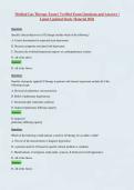 Medical Gas Therapy Exam &vert; Verified Exam Questions and Answers &vert; Latest Updated Study Material 2026