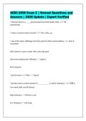 AESC 2050 Exam 2 &vert; Newest Questions and&NewLine;Answers &vert; 2026 Update &vert; Expert Verified