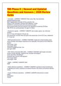 TBS Phase II &vert; Newest and Updated&NewLine;Questions and Answers &vert; 2026 Review&NewLine;Guide