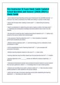 Fire Instructor II Exam Study Guide Updated&NewLine;Actual Question and Answer &lpar;2026&sol;2027&rpar; &vert;&NewLine;Study Guide