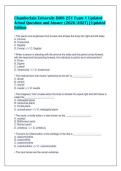 Chamberlain University BIOS 251 Exam 1 Updated&NewLine;Actual Question and Answer &lpar;2026&sol;2027&rpar; &vert; Updated&NewLine;Edition