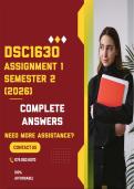 DSC1630 ASSIGNMENT 1 SEMESTER 2 &lpar;QUIZ ANSWERS&rpar; 2026 - COMPLETE ANSWERS