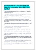 Alabama Boating Test Updated Actual&NewLine;Question and Answer &lpar;2026&sol;2027&rpar; &vert; A&plus;&NewLine;Verified