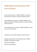 N588 Midterm Exam Questions With Correct Answers
