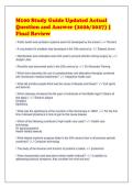 M100 Study Guide Updated Actual&NewLine;Question and Answer &lpar;2026&sol;2027&rpar; &vert;&NewLine;Final Review