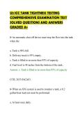 U3 ICC TANK TIGHTNESS TESTING&NewLine;COMPREHENSIVE EXAMINATION TEST&NewLine;SOLVED QUESTIONS AND ANSWERS&NewLine;GRADED A&plus;