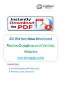 ATI RN Nutrition Proctored Exam 2026 &vert; Complete Study Guide&comma; Practice Questions & Detailed Rationales